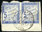 Stamp of Colonies françaises » Nouvelle-Calédonie TIMBRE-TAXE: 1890-1917, Groupe de 10 timbres-taxe 