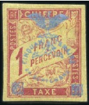 Stamp of Colonies françaises » Nouvelle-Calédonie TIMBRE-TAXE: 1903 60c brun et 1F rose avec surchar