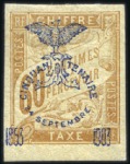 Stamp of Colonies françaises » Nouvelle-Calédonie TIMBRE-TAXE: 1903 60c brun et 1F rose avec surchar