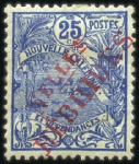 Stamp of New Hebrides 1908 Essai de surcharge "Nelles Hébrides" sur troi