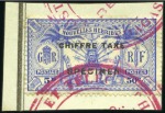 Stamp of New Hebrides TIMBRE-TAXE: 1925 série complète de cinq valeurs a