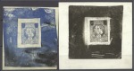 Stamp of Serbia 1918-20 Alexander & Peter, two proofs without tabl