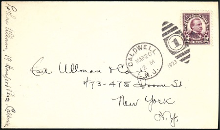 Stamp of United States 1922-25 Fourth Bureau 12c (564) tied by First Day 