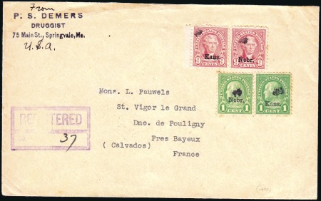 Stamp of United States 1929 1c, 9c Kansas, Nebraska (658, 667, 669, 678),