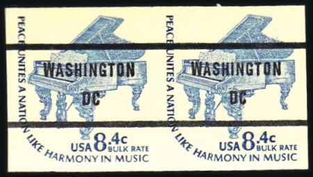 Stamp of United States 1975-79 8.4c Steinway Piano, Imperforate (1615Cf),