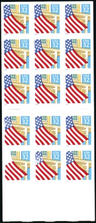 Stamp of United States 1995 32c Flag over Porch, Self Adhesive Booklet Pa