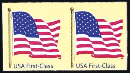 Stamp of United States 2007 41c Flag, Die Cutting Omitted (4133a), Never 
