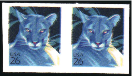 Stamp of United States 2007 26c Florida Panther, Die Cutting Omitted (414