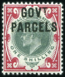 Stamp of Great Britain » Officials Government Parcels: 1902-04 1s Green & Carmine min