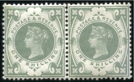 Stamp of Great Britain » 1855-1900 Surface Printed 1887-1901 10d Purple & Carmine mint nh vert. pair,