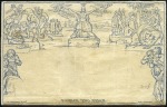 Stamp of Great Britain » 1840 Mulreadys & Caricatures 1842 (Jan 28) 1d Mulready lettersheet, stereo A2, 