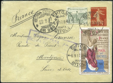 Stamp of France 1914-90, Agréable collection de +120 lettres monté