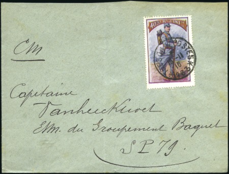 Stamp of France 1914-18, +65 lettres toutes avec avec vignettes di