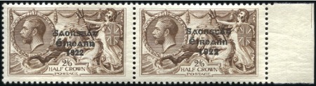Stamp of Ireland 1927 2s6d Brown, mint nh, horizontal left marginal