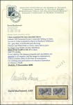 Stamp of Ireland 10s Grey-blue, horizontal composite pair neatly ti