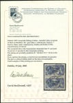 Stamp of Ireland 10s Grey-blue, vertical used pair both showing the
