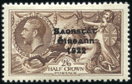 Stamp of Ireland 2s6d Chocolate, mint nh, fresh & very fine