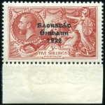 Stamp of Ireland 1935 2s6d to 10s, mint nh sheet marginal set, fres