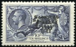 Stamp of Ireland 10s Indigo, mint single showing the extremly rare 