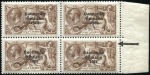 Stamp of Ireland 2s6d Chocolate-brown to 10s dull grey-blue, mint m