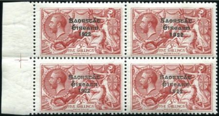 Stamp of Ireland 2s6d Chocolate-brown to 10s grey-blue, mint nh she