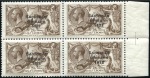 Stamp of Ireland 2s6d Chocolate-brown to 10s grey-blue, mint nh she