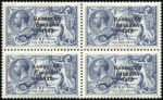 Stamp of Ireland 10s Grey-blue, mint nh block of four from the comp