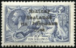 Stamp of Ireland 2s6d Chocolate-brown to 10s grey blue, mint set & 