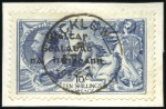 Stamp of Ireland 2s6d Chocolate-brown to 10s grey blue, used set ea