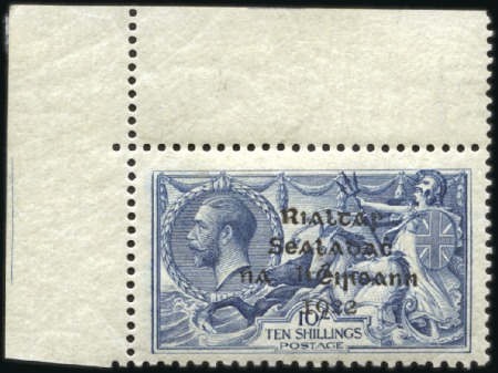 Stamp of Ireland 10s Grey-blue, mint nh top right corner marginal s