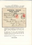 Stamp of Uruguay 1928 (30 Dec) Cover carried onboard the "Peru", fl