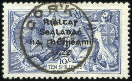 Stamp of Ireland 2s6d Grey-brown to 10s dull grey-blue, used set, w