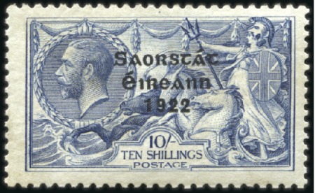 Stamp of Ireland 10s Dull grey-blue, mint, fresh & very fine