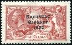 Stamp of Ireland 2s6d Chocolate-brown to 10s dull grey-blue, mint n