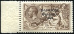Stamp of Ireland 2s6d Chocolate-brown to 10s dull grey-blue, mint n