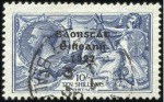 Stamp of Ireland 10s Dull grey-blue, used single showing MAJOR RE-E