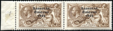 Stamp of Ireland 2s6d Chocolate-brown to 10s dull grey blue, comple