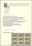 Stamp of Ireland 2s6d Chocolate-brown, mint nh block of nine showin