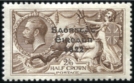 Stamp of Ireland 2s6d Chocolate-brown to 10s dull grey-blue, comple