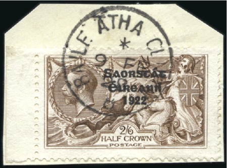 Stamp of Ireland 2s6d Chocolate-brown to 10s dull grey-blue, set ea