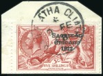 Stamp of Ireland 2s6d Chocolate-brown to 10s dull grey-blue, set ea