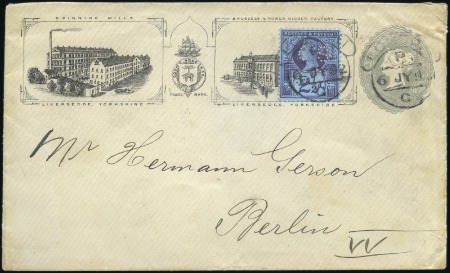 Stamp of Great Britain » 1855-1900 Surface Printed 1892 (Jul 6) 2d Postal stationery advertising enve