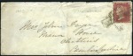 Stamp of Great Britain » 1854-70 Perforated Line Engraved 1859 Pair of covers with Pencaitland Scottish canc