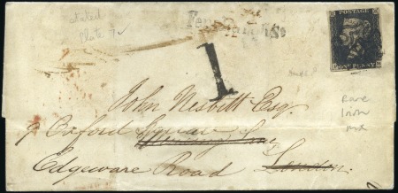 Stamp of Ireland 1841 (Jun 10) Cover from Stradone to London with 1