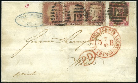 Stamp of Great Britain » 1855-1900 Surface Printed 1863 (Oct 6) Cover from London to Vienna (Austria)