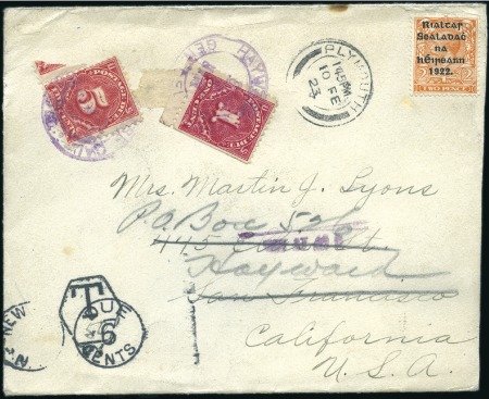 Stamp of Ireland 1923 (Feb) Envelope franked with uncancelled 1922
