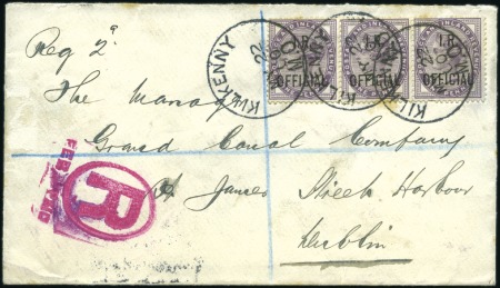 Stamp of Ireland INLAND REVENUE: 1900 (May 22) Envelope sent regist