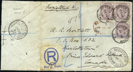 Stamp of Canada » Prince Edward Island INCOMING: 1900 (Dec 10) Envelope (opened for displ
