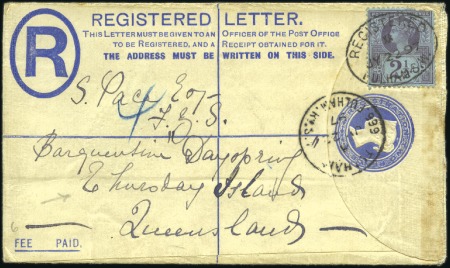 Stamp of Great Britain » 1855-1900 Surface Printed 1897 (Jul 22) Registered envelope from London to T