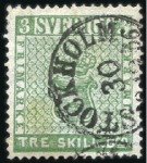 Stamp of Sweden 1855-1988, Attractive mint & used collection in on